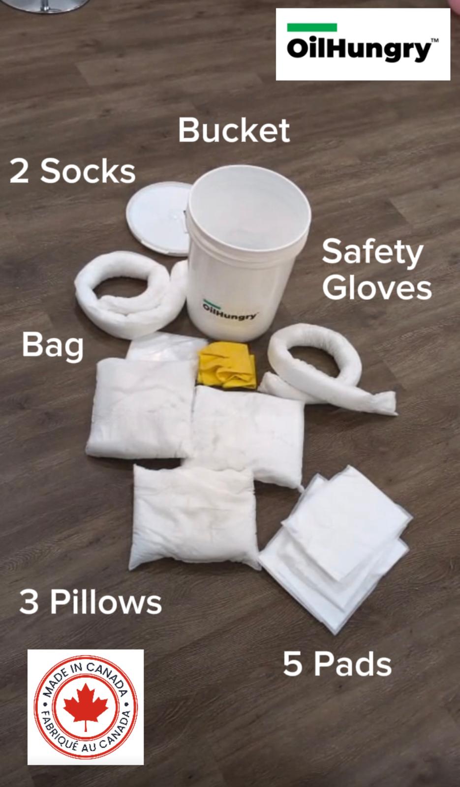 Marine Oil Spill Kit with Anti-Drip Technology - 15L Absorption Capacity for Quick & Effective Spill Control - OilHungry